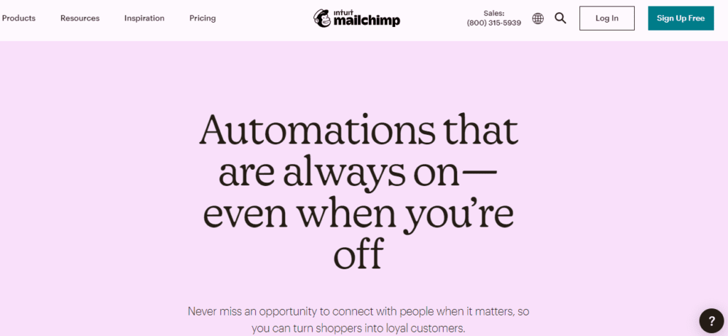 Mailchimp automation